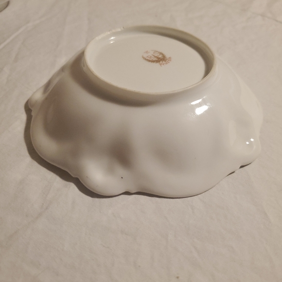 Antique 1850-1899 Porcelain Red Star Floral Scalloped Bowls - RS Prussia - Picture 5 of 7